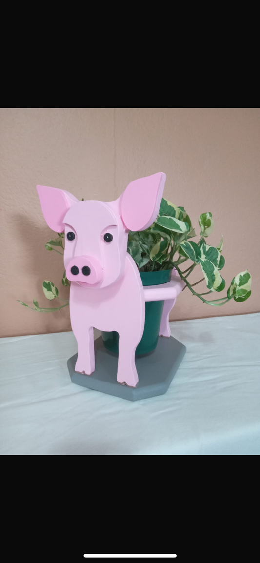 Piggy plant pot