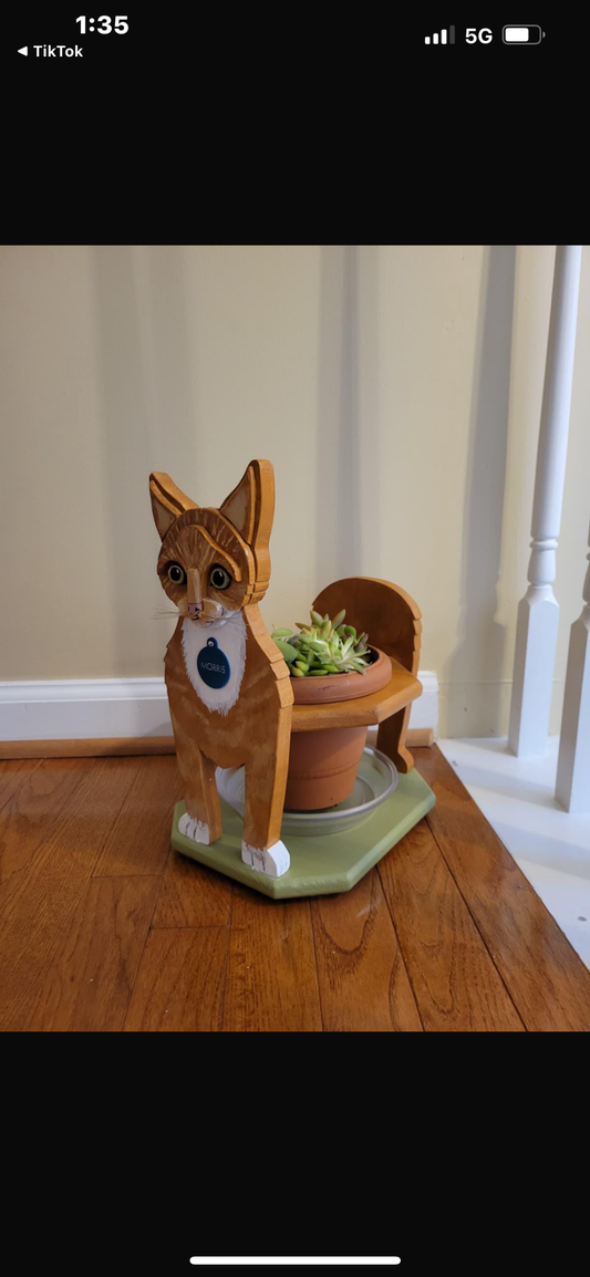 Cat Plant Pot
